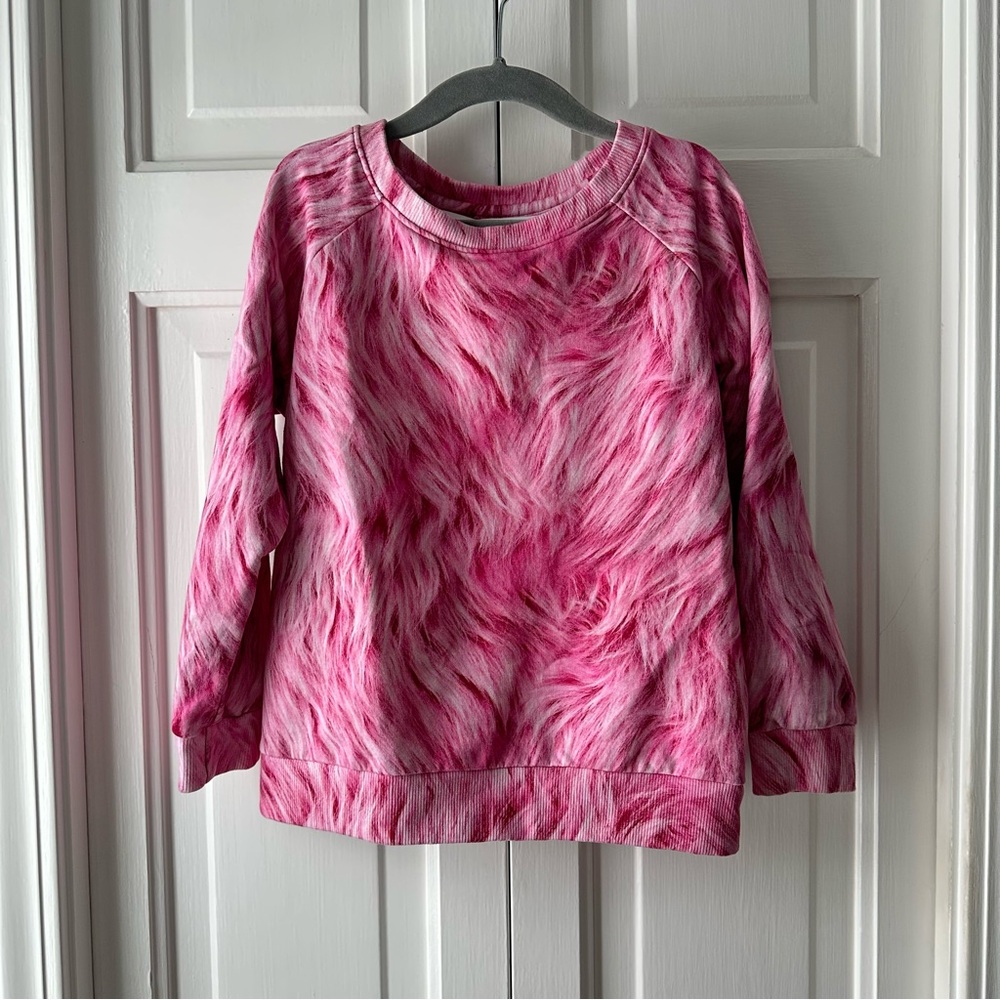Romey Loves Lulu Furry Pink Sweatshirt
